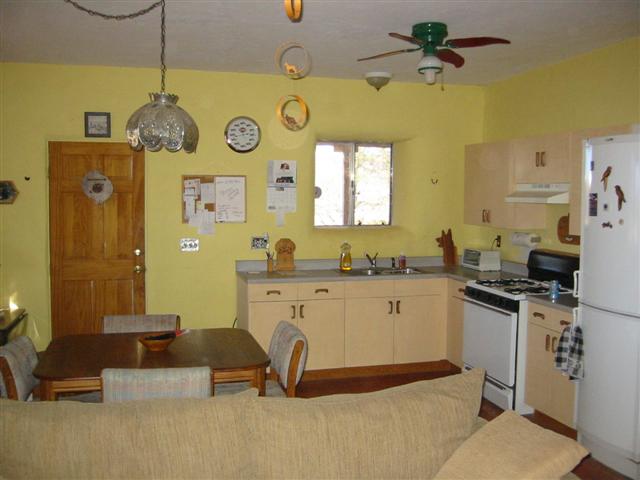 Kitchen and dining area.